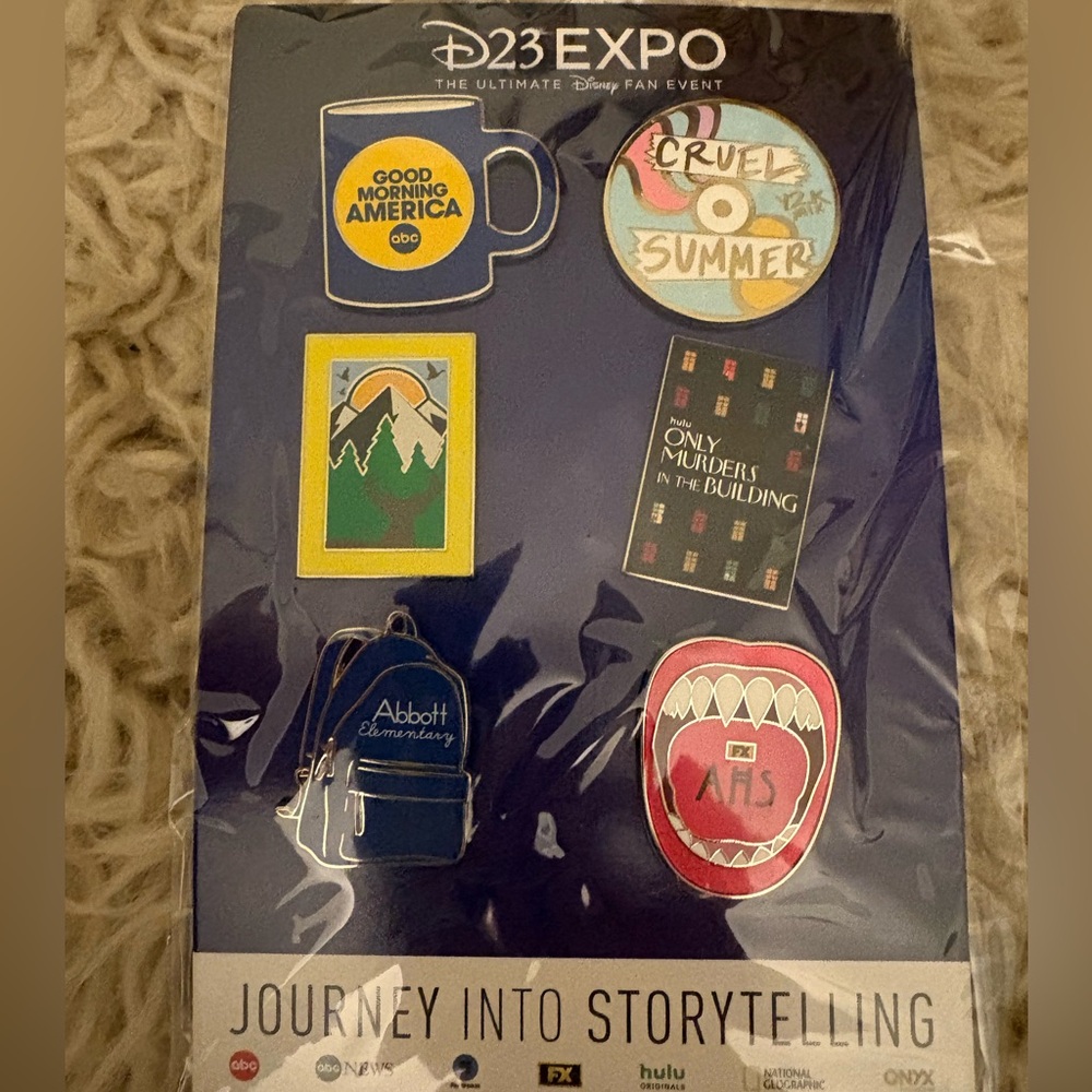 Disney D23 Expo ‘Journey Into Storytelling’ 6 Pin Collection